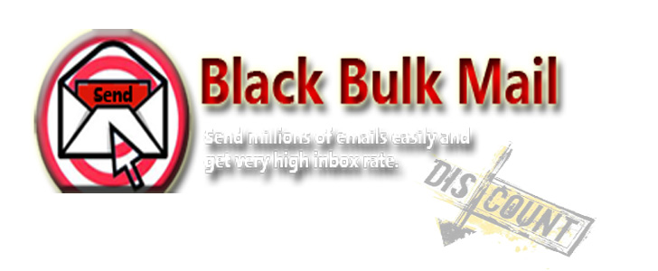 Black Bulk Mail logo